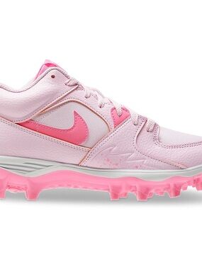 Mens SZ 11 Nike Jordan Stadium 90 Low TD Football Cleats Pink Foam  HQ0210-600